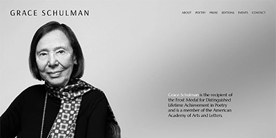 Grace Schulman author and Poet