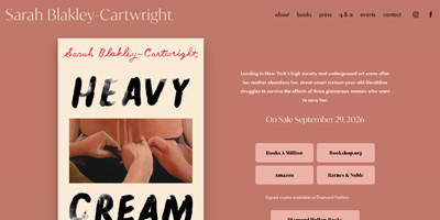 Sarah Blakley Cartwright author website
